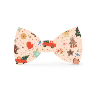Holiday Cookies Dog Bow Tie- Small