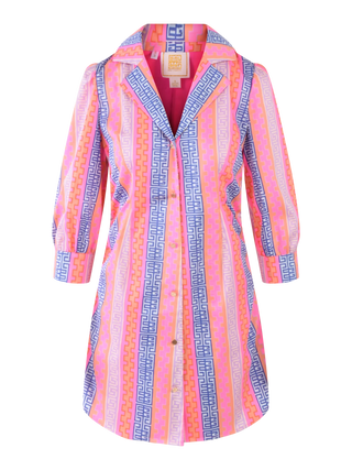 Felicity Dress - Geo Stripe