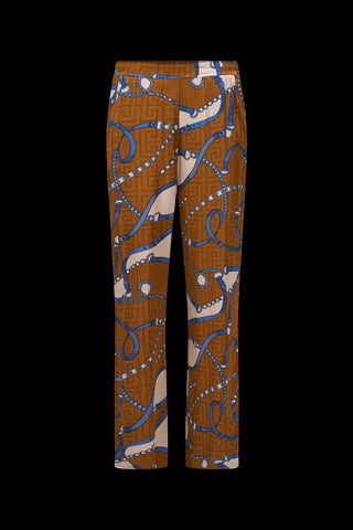 Chain Detail Straight Pants