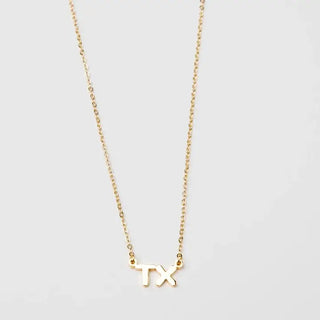 Texas Initial Necklace