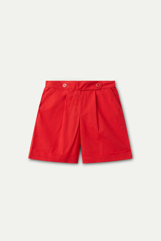 Red Button Shorts