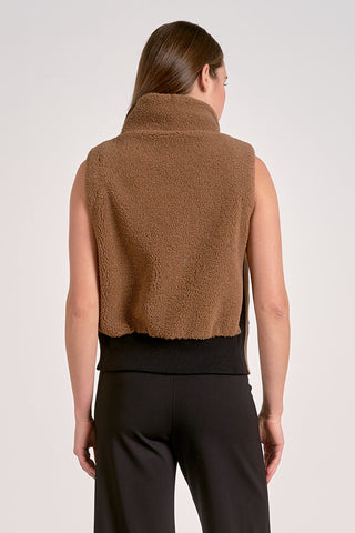 Tan Zip Up Vest