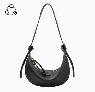 Hayden Black Recycled Vegan Crossbody Bag