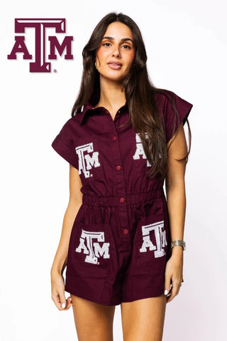 Texas A&M Mascot Pocket Romper