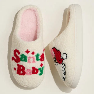 Santa Baby Holiday Slippers