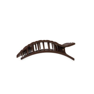 Flat Rectangle Hair Clip | Small | Truly Taupe Quilted