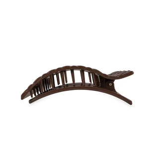 Flat Rectangle Hair Clip | Medium | Truly Taupe Quilted