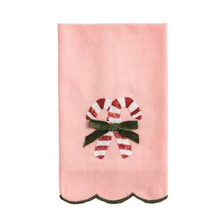 Candy Cane Sequin Towel