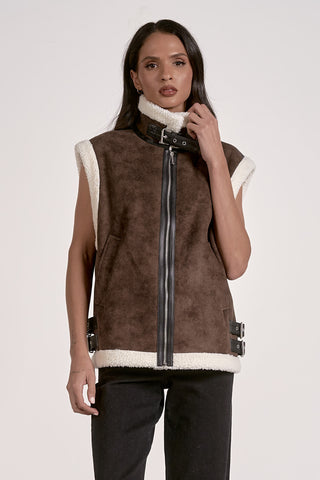 Faux Shearling Vest