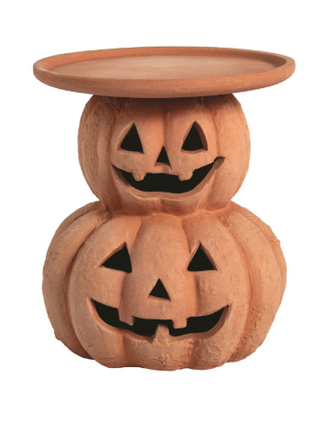 Stacked Pumpkin Halloween Pillar Holders