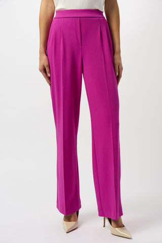 Scuba Crepe Wide Leg Pull-On Pants