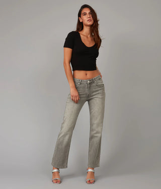 Denver High Rise Straight Jeans