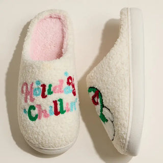 Holiday Chillin’ Snowman Slippers