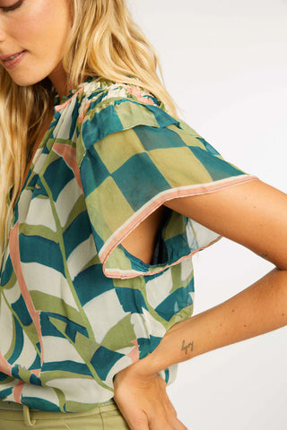 Kelsie Desert Mosaic Top