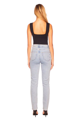 Wide Strap Tank Top - Black