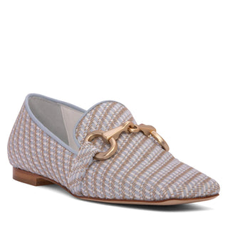 Calista Blue Leather Mix Loafer