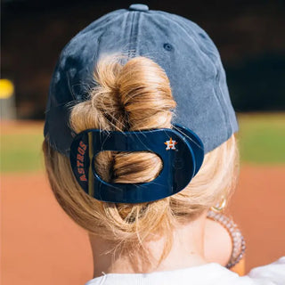 Flat Round Hair Clip | Large | Houston Astros
