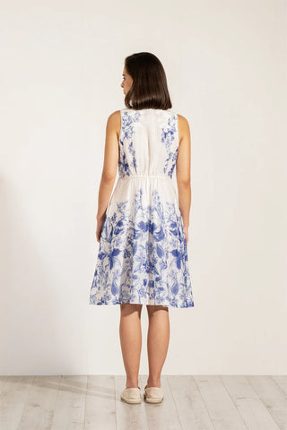 Serena Pintuck Midi Dress