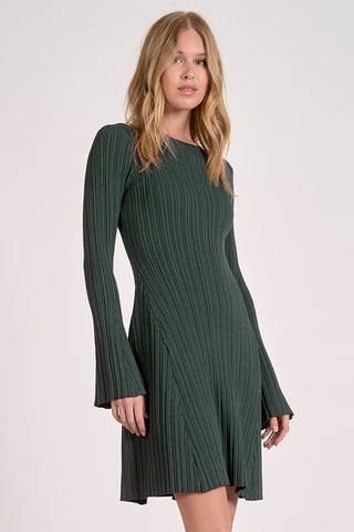 Long Sleeve Crew Neck Dress