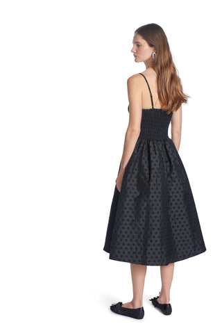 Valentina Dress in Black Dots