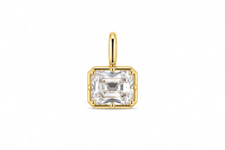 Emerald Cut Bezel Charm