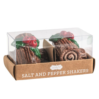 Yule Log Salt & Pepper Set