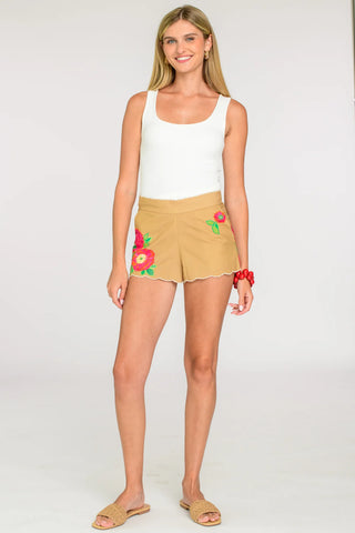 Jojo Shorts in Poppy Patch Iced Coffee