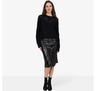 Sequin Midi Skirt