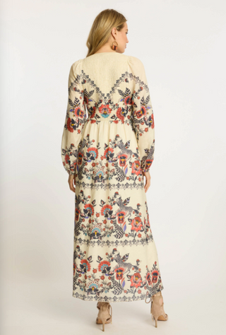 Mindy Dress in Zebra Leaf