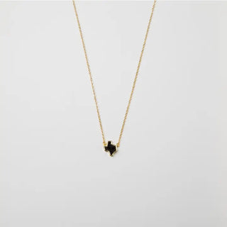 Texas Druzy Necklace in Black