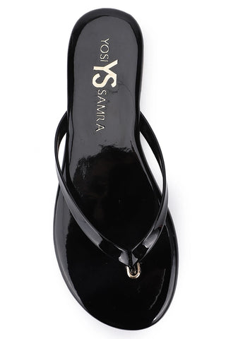 Rivington Flip Flop in Black Patent