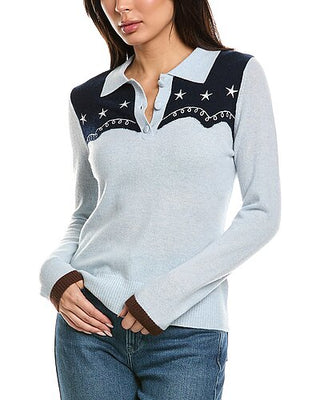 Willow Western Polo Cashmere Sweater