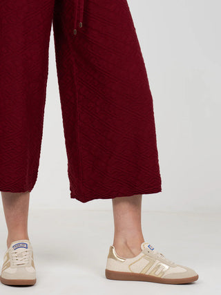 Teddy Crop Trouser Merlot