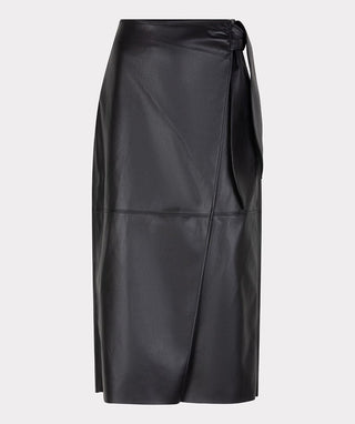 Skirt PU Belted