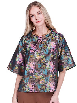 Roll Collar Top