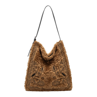 Annie Tan Faux Fur Tote Bag