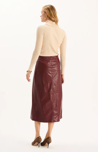 Phoebe Vegan Leather Skirt