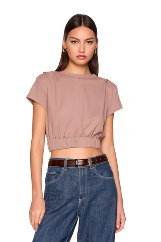 Short Sleeve Gathered Top