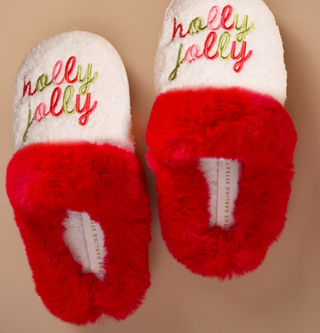 Dreamy Daze Slippers Holly Jolly