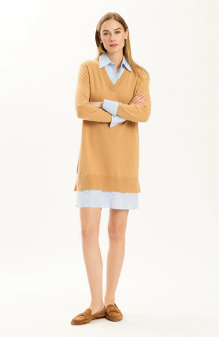 Logan Cashmere Twofer Dress