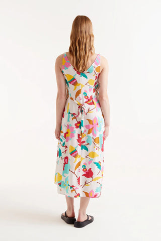 Nenufar Floral Print Midi Dress