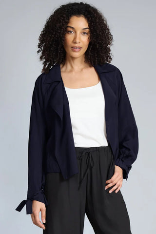 No Closure D Satin Trench