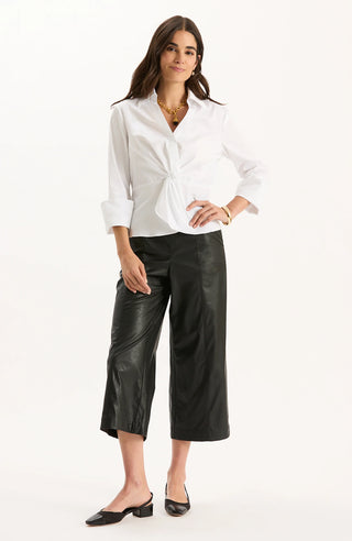 Payton Vegan Leather Cropped Pant