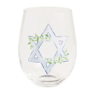 Star Hanukkah Wine Glass