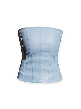 Archer Stretch Leather Bustier