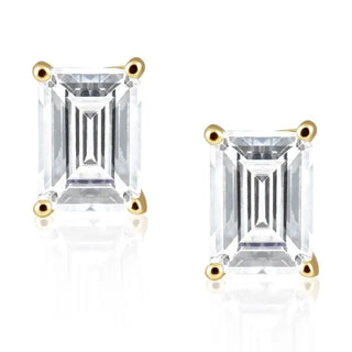 Katie Emerald Cut Studs
