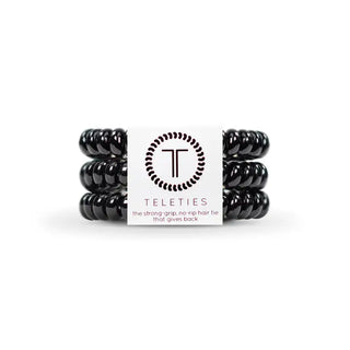 Spiral Hair Coils | Small | Jet Black Hair Ties