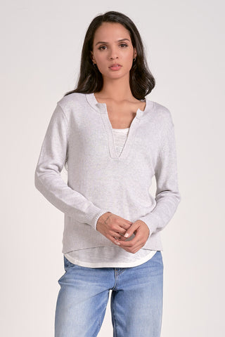 Sweater V Neck Layered