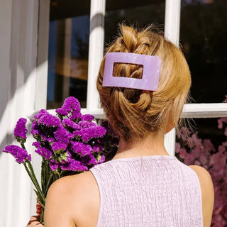 Flat Rectangle Hair Clip | Large