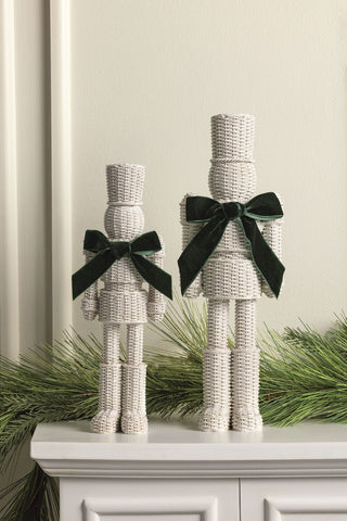 Large Resin Wicker Nutcracker